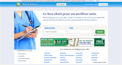 Desktop Screenshot of medecinbelgique.com