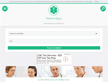 Tablet Screenshot of medecinbelgique.com